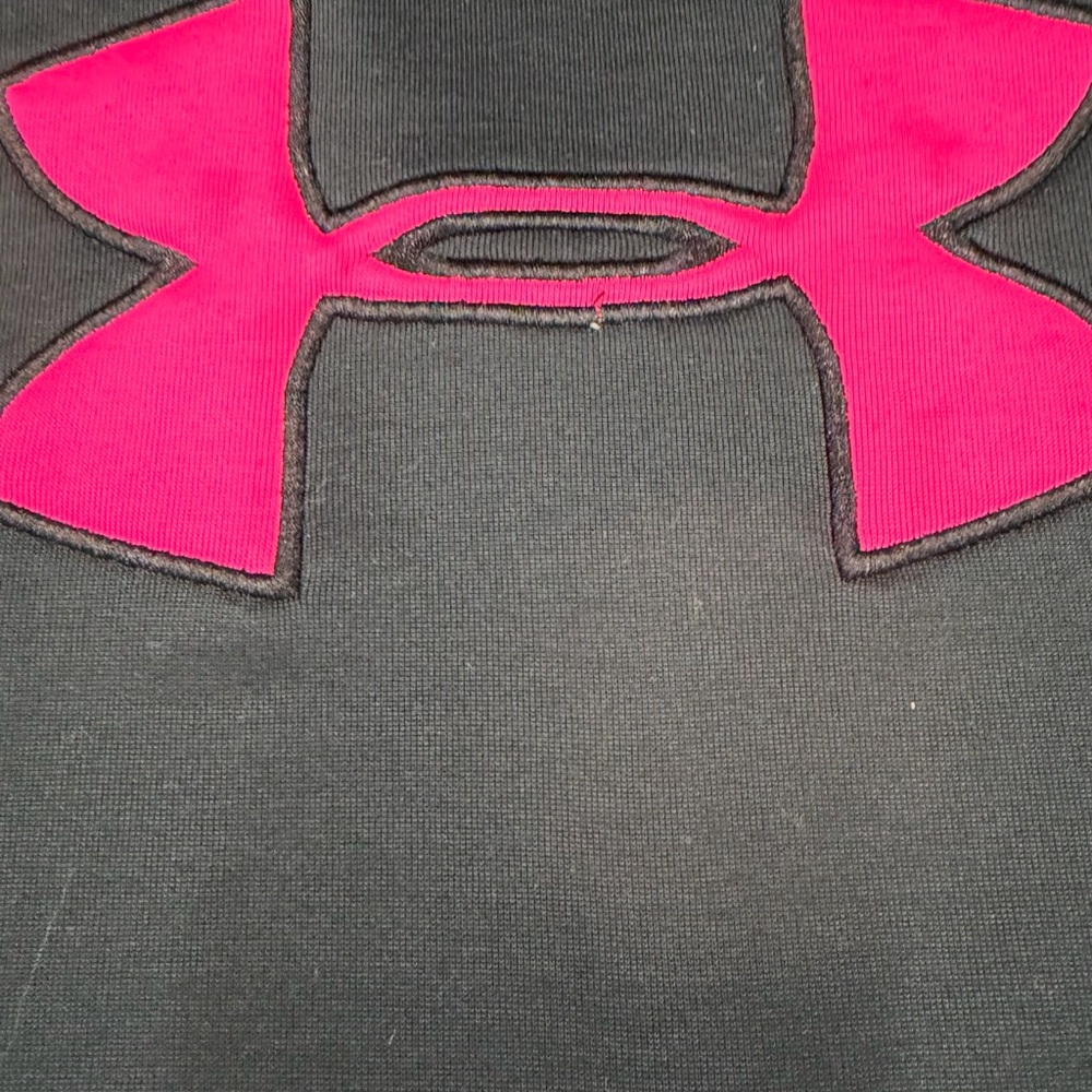 Under Armour Pink and Black Hoodie YSM 7-8 - Picture 4 of 5